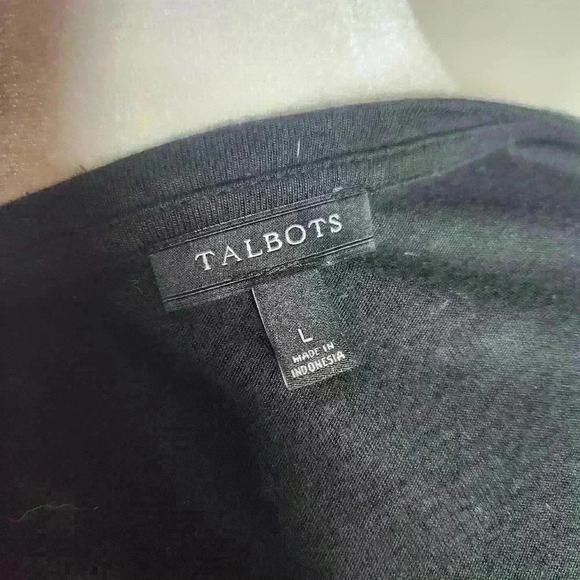 Talbots women's black lace sleeveless blouse size large - Picture 6 of 7